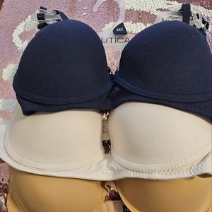 Nautica Bra set 3.  Brand new.  Just didn't fit correct.